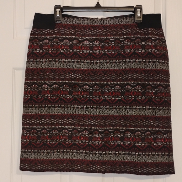 J. Jill Women’s Stretch Plaid Mini Pencil Skirt Size Medium - Picture 2 of 10